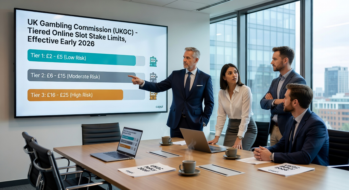 Graph charts displaying stake limit tiers and revenue projections for UK online gambling in 2026