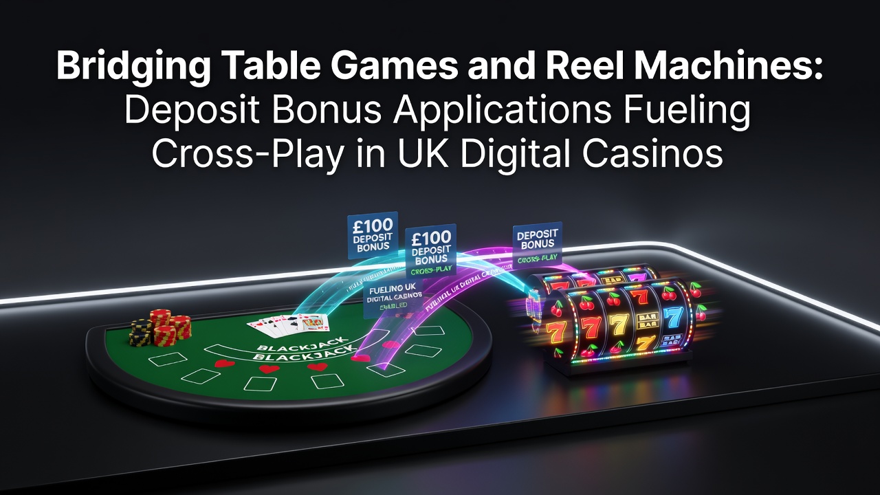 Deposit bonus mechanics linking table games and reel machines in digital casino environments
