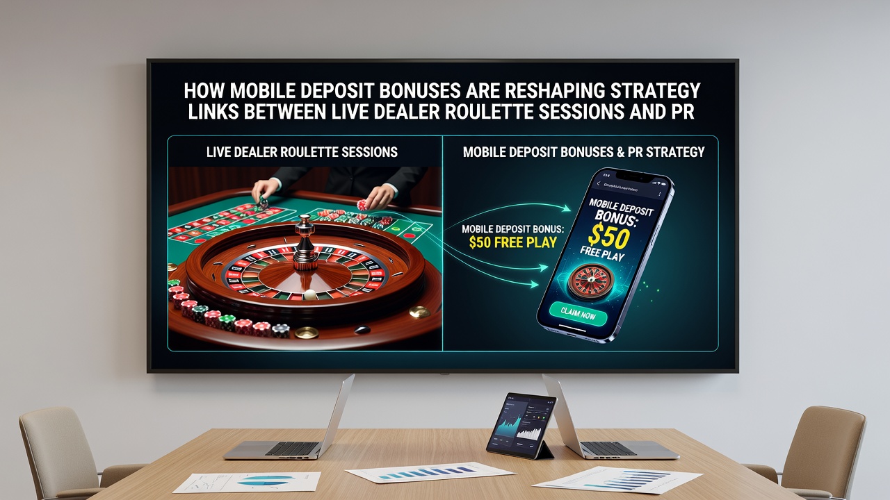 Split screen view of a UK mobile casino app with roulette session on one side and progressive slot meter on the other