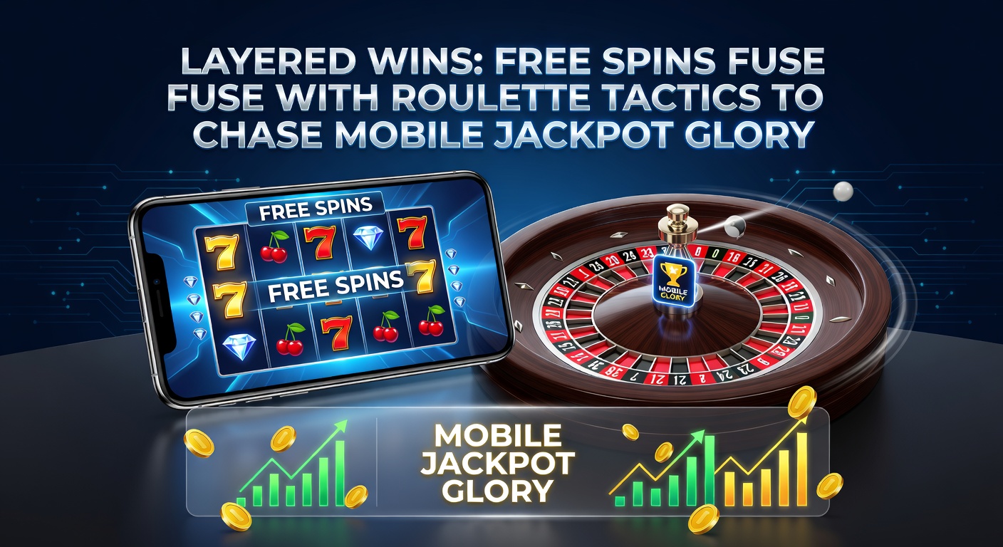 Close-up of a smartphone displaying a progressive jackpot counter ticking up during a free spins round overlaid with roulette betting options, capturing the thrill of layered wins
