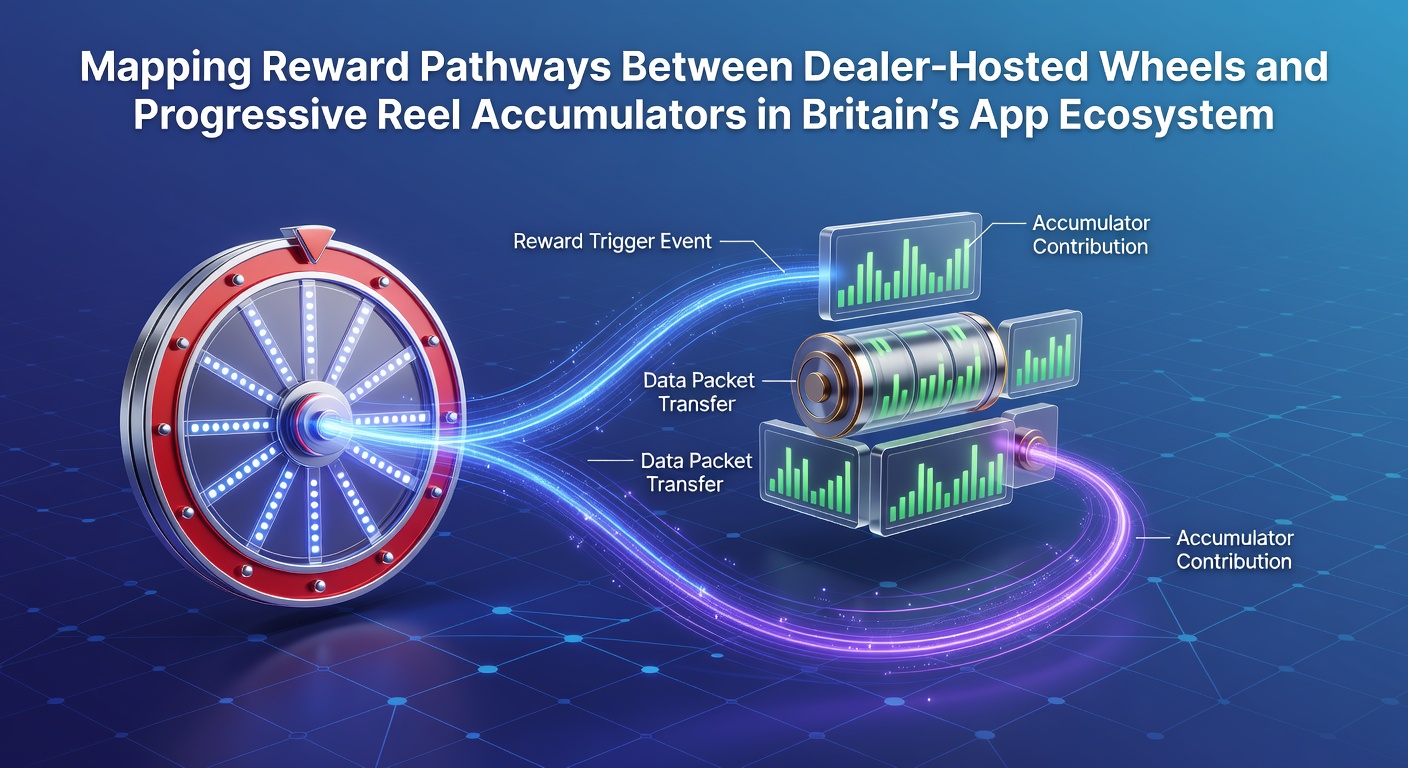 Diagram showing reward pathways connecting live dealer roulette wheels with progressive slot accumulators in mobile apps