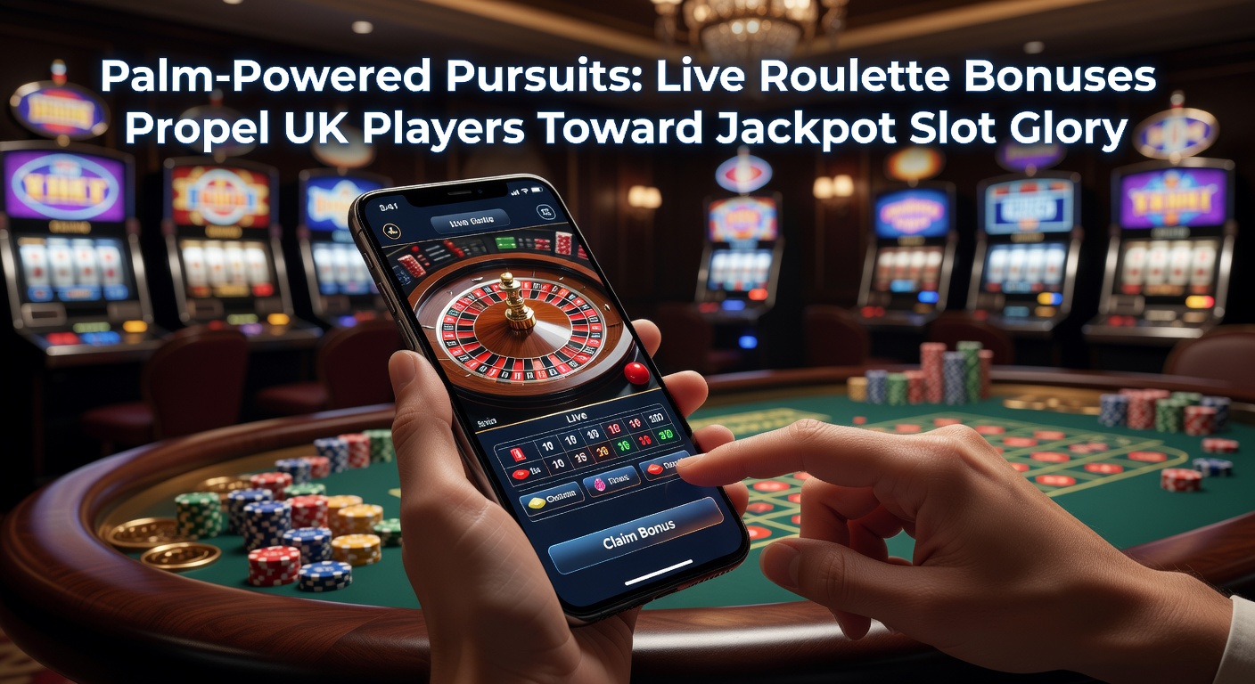Mobile phone screen displaying live roulette table with bonus notifications and jackpot slot icons in the background, capturing the seamless transition between games on UK casino apps