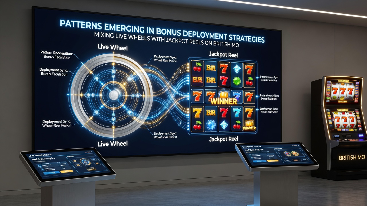 Mobile screen displaying synchronized bonus progress between live dealer roulette and jackpot slot reels