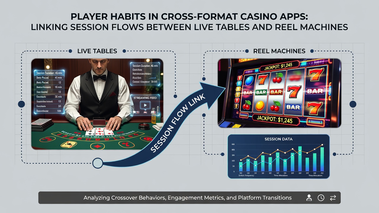 Screenshot showing integrated bonus flows from live dealer roulette to slot reels within a UK mobile casino application