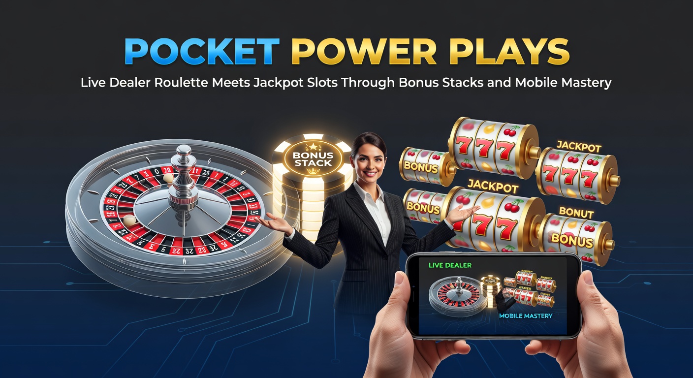 Mobile screen showing live dealer roulette table integrated with jackpot slot reels and bonus stack meter glowing brightly
