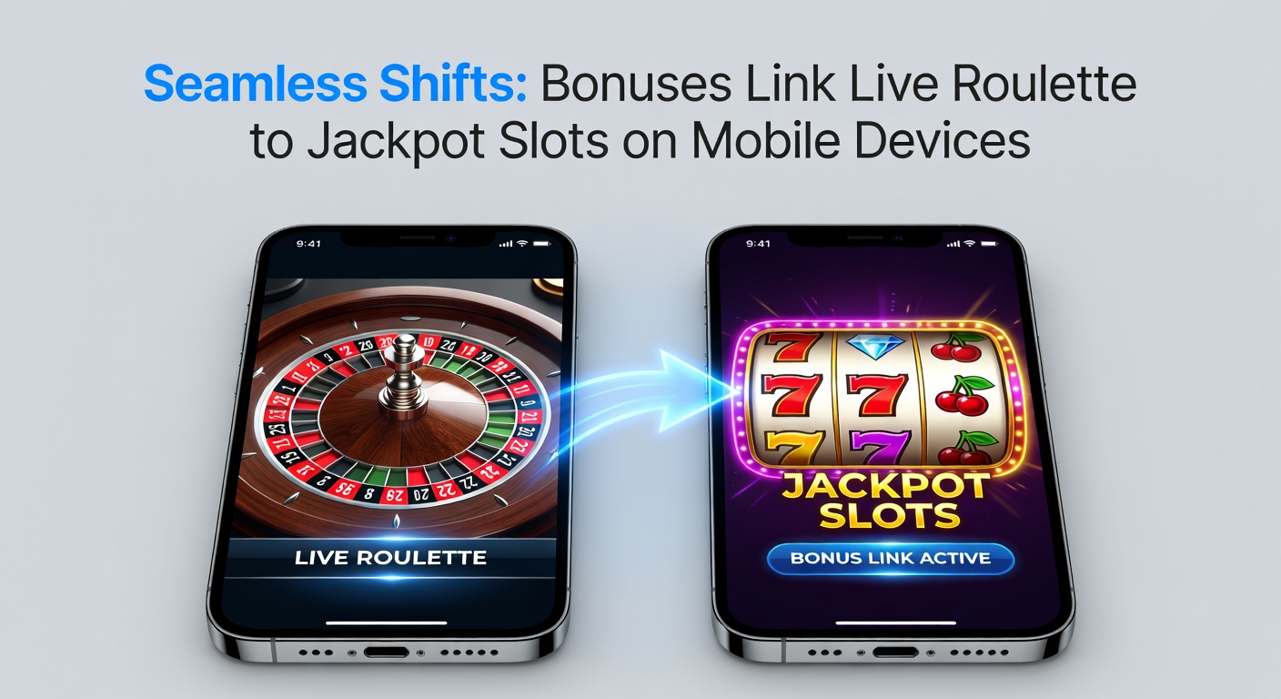 Mobile screen showing live roulette table transitioning to a jackpot slot game with bonus overlays