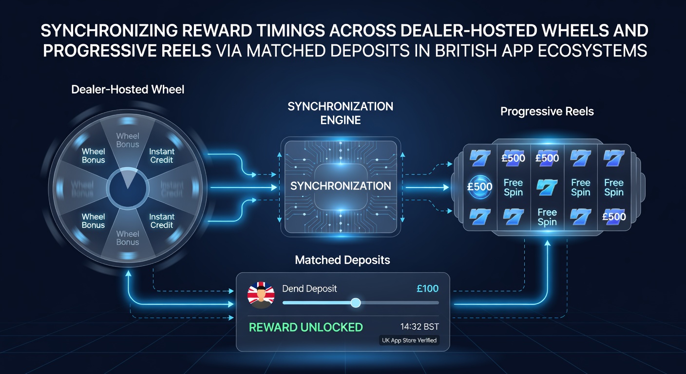 Illustration of synchronized reward timings between live dealer roulette wheels and progressive slot reels in British mobile casino apps