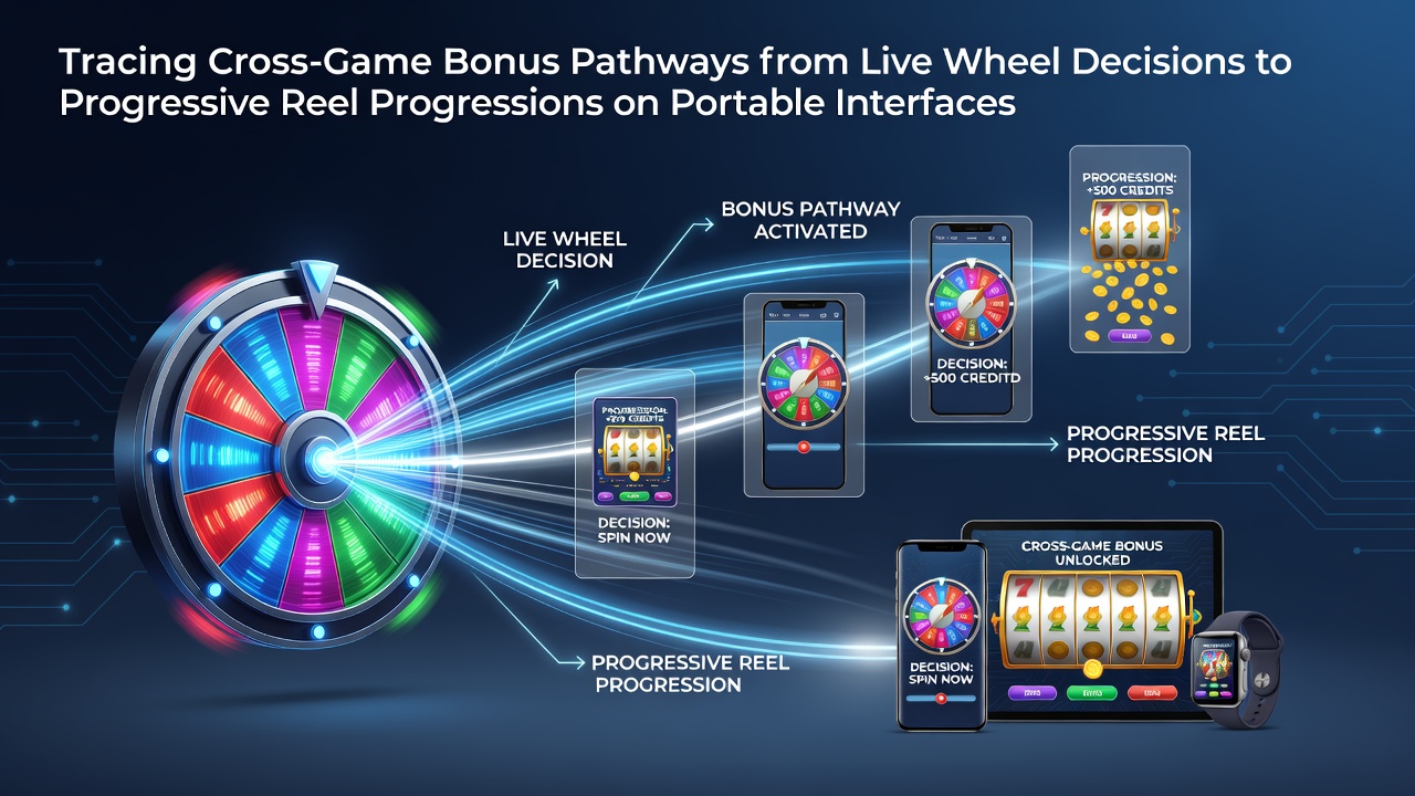 Mobile interface displaying live roulette wheel integrated with slot progression meters and bonus tracking overlays